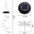 thumbnail image 5 of Dragonfly Solar Light, Epicgadget Dragonfly Wind Chime Color Changing Outdoor Solar Garden Decorative Lights for Walkway Pathway Backyard Christmas Decoration Parties (Clear Dragonfly), 5 of 6