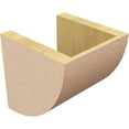 thumbnail image 5 of 7"W x 7"D x 7"H Wide Durham Rough Cedar Woodgrain TimberThane Corbel, Primed Tan, 5 of 6