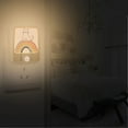 thumbnail image 2 of Yayeee 2-Pack Plug in LED Night Lights with Light Sensors Motion Detectors, White Cat Rainbow, 2 of 7