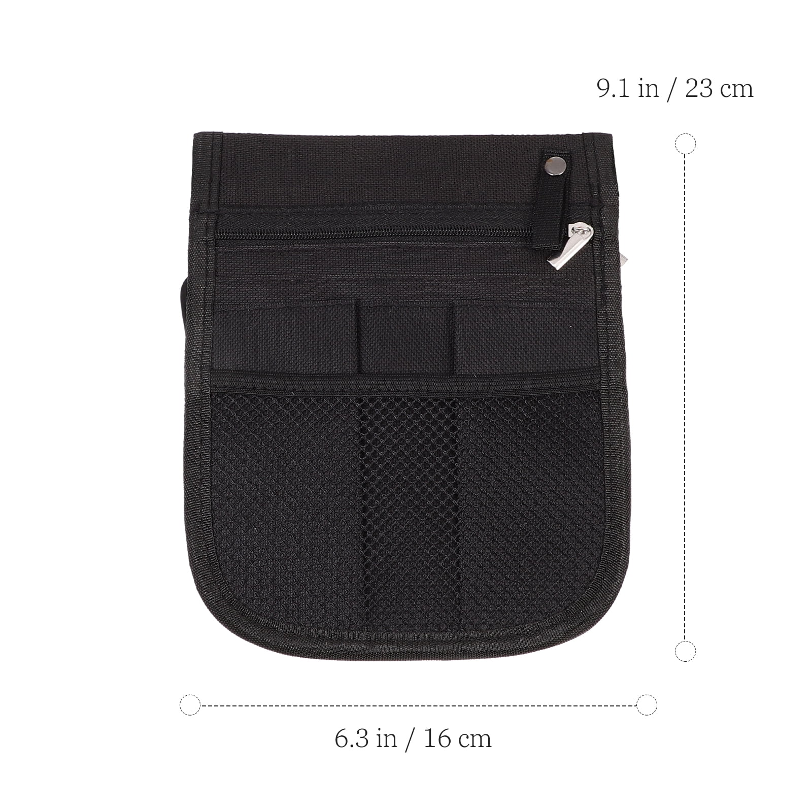 Nurse Pocket Pouch Nurse Waist Bag Fanny Pack Shoulder Bag Portable Medoical Tool for Nurse Hospital Black