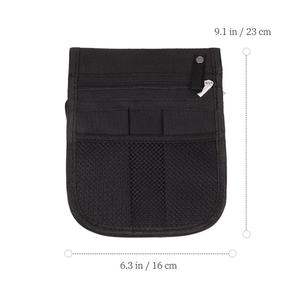 Luxshiny Black Shoulder Bag with Fabric and Large Capacity, Perfect for Tools and Healthcare Professionals