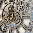 thumbnail image 4 of THE GEARS CLOCK Wall Clock with Real Moving Gears AM-LI_ 24 in Round Aqua-Green, 4 of 6