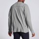 thumbnail image 5 of Blusas y camisas de manga larga con cuello redondo para hombre, de color liso, para entrenamiento físico, con protección solar, elásticas, con bolsillo y cremallera para exteriores, top de manga larga, 5 of 7
