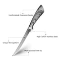 thumbnail image 6 of Stainless Steel Fishing Knife,6inch Damascus Laser Boning Knife Professional Kitchen Fillet Knife for Fish, 6 of 9