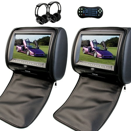 Wireless Ir Headphones Car Monitors 9 Lcd Car Video Entertainment