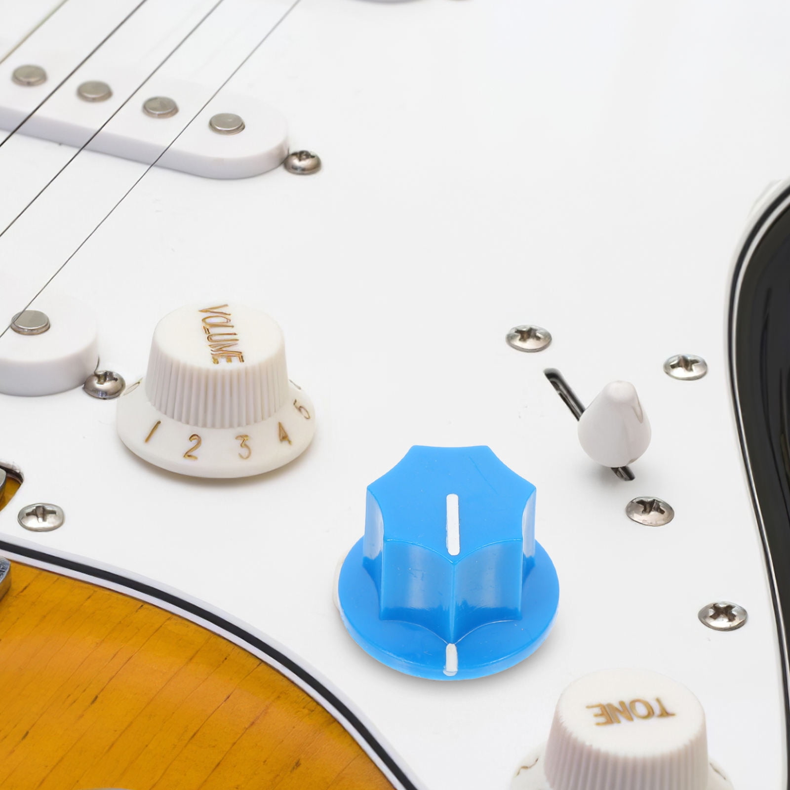 UPOUART Rotary Knob Decorative Knobs Plastic Blue for DIY Projects 1 Set 10 Knobs with Screwdriver