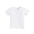 thumbnail image 5 of Burt's Bees Baby and Toddler Boys Solid V-Neck Organic Tees, 3-Pack, 5 of 10