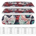 thumbnail image 2 of HAHDAXIA Skull Rose Pattern Bedding Solid Comforter Set for All Seasons,3 Pieces(1 Comforter+2 Pillowcases),Soft Microfiber Bedding Set Twin(86"x70"), 2 of 7