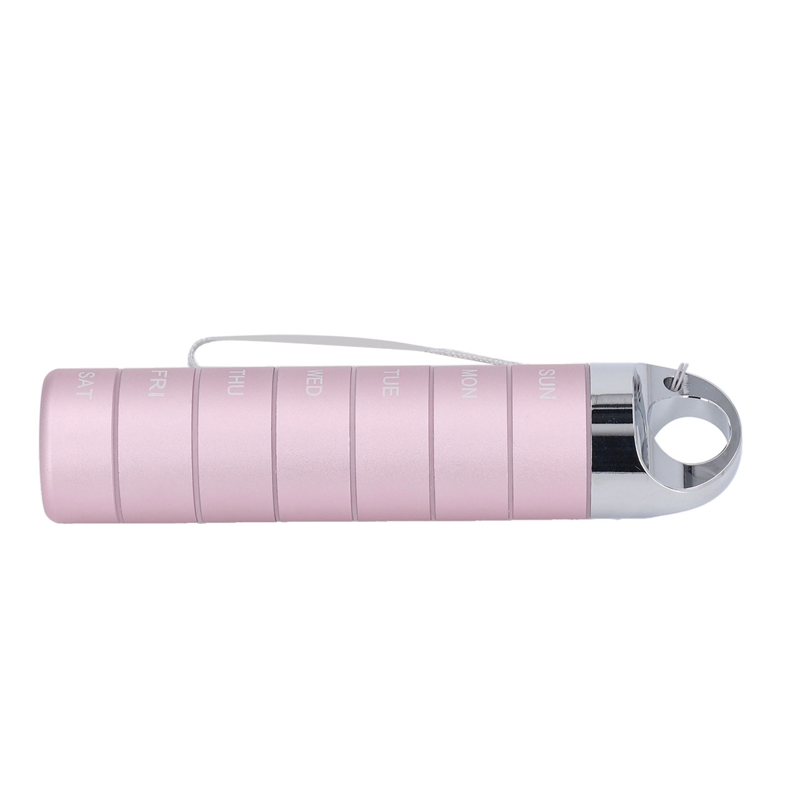 Metal Travel Pill Organizer, Aluminum Alloy Waterproof Weekly Pill Box, Portable Stackable 7 Day Pill Organizer Holder, Daily Use for Vitamin, Supplement, Fish Oil