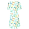 thumbnail image 3 of Nuoqisi Easter Dresses for Womens Summer Elegant Midi Dresses Short Sleeve Round Neck Loose Fitted A-Line Dress 2026, 3 of 5