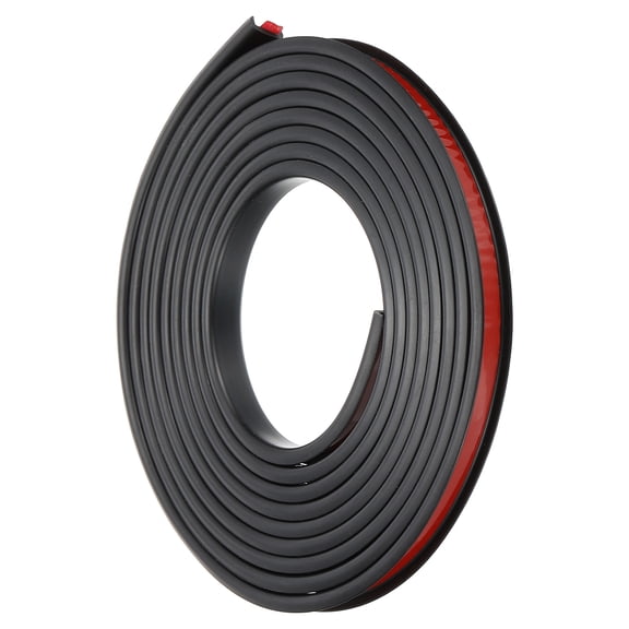 Uxcell TPE U-Shape Edge Banding, 3/8 Inch x 16.4ft Self Adhesive Flexible Veneer Edging Trim Edge Protector, Black