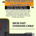 thumbnail image 4 of Cikiki 3 in 1 GaN Charger, 80W Charger Block, Scalable 80W Max Module with Retractable Type-C Cable and 2 USB Ports, 80 Watt All in One Phone Wall Plug, 4 of 8