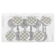 thumbnail image 5 of Panda Shower Curtain Hooks（Set of 12）for Home Hotel Shower Rods Bathroom Crystal Glass Print Stainless Steel Round Curtain Hooks, 5 of 5