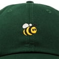 thumbnail image 2 of DALIX Bumble Bee Baseball Cap Dad Hat Embroidered Womens Girls in Dark Green, 2 of 6