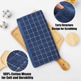 thumbnail image 3 of decorUhome 100% Cotton Terry Kitchen Dish Cloths, Ultra Soft and Absorbent Dish Towels for Kitchen, Perfect for Drying and Washing Dishes, 6 Pack, 12 x 12 Inches, Navy Blue, 3 of 9