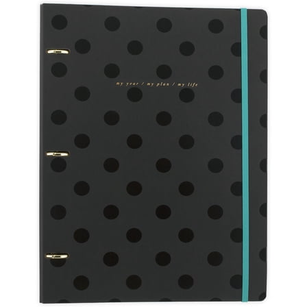 West Village by Mead 3-Ring Binder with Notebook Black Large 934 x 12 12 - West