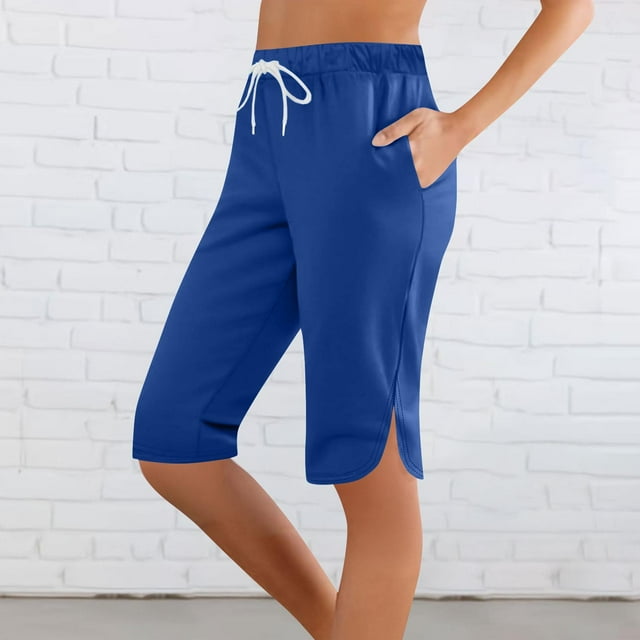 Soki Women's Capri Yoga Pants Loose Soft Drawstring Sweatpants Causal Lounge Pants with Pockets