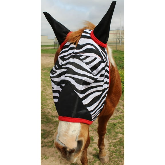 Horse Summer Airflow FlyMask Zebra 73259