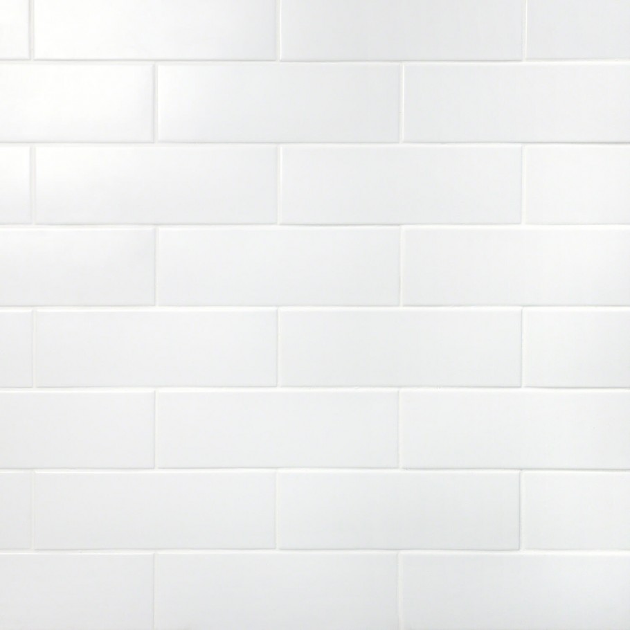 Bond Tile Wembley White 3 in. x 9 in. Matte Ceramic Subway Wall Tile
