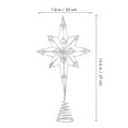 thumbnail image 2 of WORGEOUS Iron Star for Small Tree 1Pcs Classic Christmas Treetop Decoration for All Ages, 2 of 8