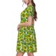 thumbnail image 2 of Balery Kiwi Fruits Summer Vestidos sueltos de manga corta para mujer, vestidos de verano 2025, vestidos casuales de corte A con vuelo., 2 of 6