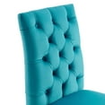 thumbnail image 6 of Modway Duchess Performance Velvet Dining Chairs - Set of 2 in Blue, 6 of 9