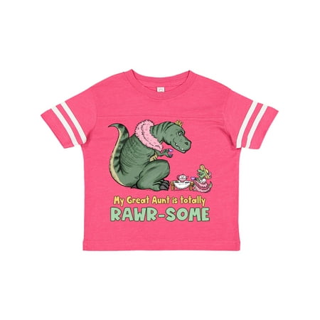 

Inktastic My Great Aunt Is Totally Rawr-Some Tea Rex Party Gift Toddler Boy or Toddler Girl T-Shirt