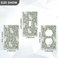 thumbnail image 7 of Yayeee Toggle Light Switch Wall Plate 1-Gang 4.5"x2.7" Home Decorative Outlet Cover, Green Floral Cat Pattern, 7 of 7