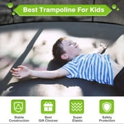GVDV 12FT Outdoor Trampoline, Backyard Recreational Pumpkin Trampoline for Kids