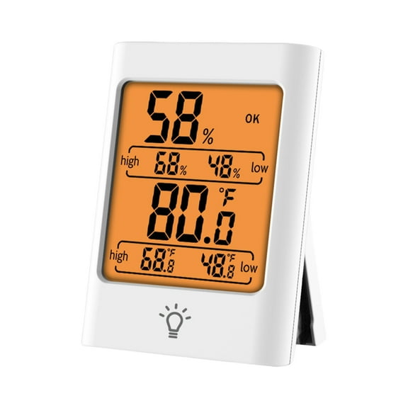 SDFGTstore Wall Mount Digital Thermometers Hygrometer Precise Temperature Humidity Monitor