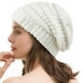 thumbnail image 5 of Clearance LILYCHAN Woman Winter Hat Warm Slouchy Beanie Hat Chunky Soft Knit Cap, 5 of 5
