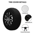 thumbnail image 4 of Bingfone Foxes Spare Tire Cover Weatherproof Universal Wheel Protectors For Rv Camper Travel Trailer Suv Truck-16 Inch, 4 of 9