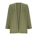 thumbnail image 4 of TMOYZQ Summer Cardigans for Women Lightweight 3/4 Sleeve Outerwear High Low Cardigan Sweaters Casual Beach Vacation Cover up, 4 of 7