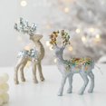 thumbnail image 5 of Suministros de Navidad 2024 Árbol colgante de Navidad Colgante decorativo Adorno de ciervo flocado rosa Decoración de Año Nuevo новогодний декор, 5 of 5