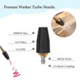 thumbnail image 2 of Boquilla para máquina de limpieza a alta presión Boquilla giratoria de 360 ​​° para máquina de limpieza a presión Accesorios para máquina de limpieza de puntas de boquilla, 2 of 5