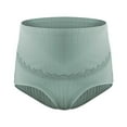 OJSFQUFP Green Women Comfortable High Waist Maternity Panties Large