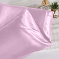 thumbnail image 4 of kttectoa Pillow Cases Satin Pillowcase Set of 2 Standard Size 20x30 Inches for Hair and Skin Care Soft Pillow Cover Polyester Pillow Covers Silk Pillow Cases, 4 of 8