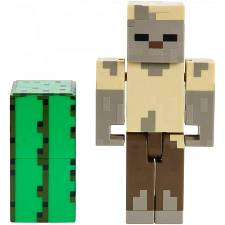 Minecraft Husk Zombie Character Figure and Accessory