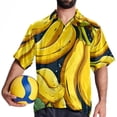 thumbnail image 4 of Banana Men's Short Sleeve Beach Shirts, Casual Printed Button Down Poplin Shirt Summer., 4 of 6