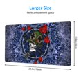 thumbnail image 4 of Large Mouse Pad, Mandala Grateful Soldier Dead Skull and Roses Non-Slip Waterproof Rubber Keyboard Office Desk Pads Mousepad, 29.5 x 15.8 inches 3mm Thick, 4 of 7