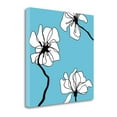 thumbnail image 2 of Tangletown Fine Art ''Flowers In Blue 2'' By Mette Loeber Graphic Art Print on Canvas, 2 of 2
