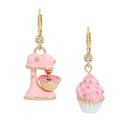 Betsey Johnson Womens Cupcake Mismatch Drop Earrings C80