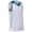 White, variant on Elite Basketball Jersey - WHITE BODY, ROYAL BODY - L