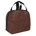 thumbnail image 2 of Honeii Dark Brown Glitter Print Lunch Bag Women, Lunch Box Lunch Bag for Women Adult Men, Small Leakproof Cute Lunch Tote Large Capacity Reusable, 2 of 8