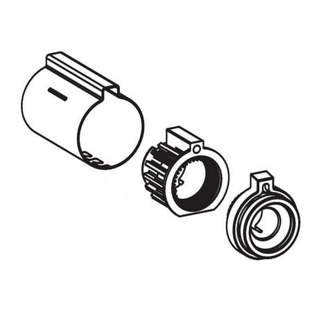 Nickel Opulence Single Handle - moen 96987bn stop tube for posi-temp single handle tub and shower faucet, brushed nickel
