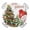 ForestGreen, variant on Red Christmas Round Tablecloth for 36-44 Inch Tables,Fitted Table Cover with Elastic Edge,Snowman Xmas Tree Ball Snowflake Winter Waterproof Outdoor Table Cloth Protector for Patio Garden Dinner