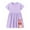 Purple, variant on Girls Dresses Kids Toddler Girls Summer Cotton Lace Dress Short Sleeve Tiered Swing Midi Casual Dresses Dress for Girls Pink 2 Years-3 Years