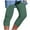 Green, variant on Utoimkio Clearance Capri for Women Plus Size Womens Athletic Cropped Pants Solid Color Casual Elastic Waist Beach Pants