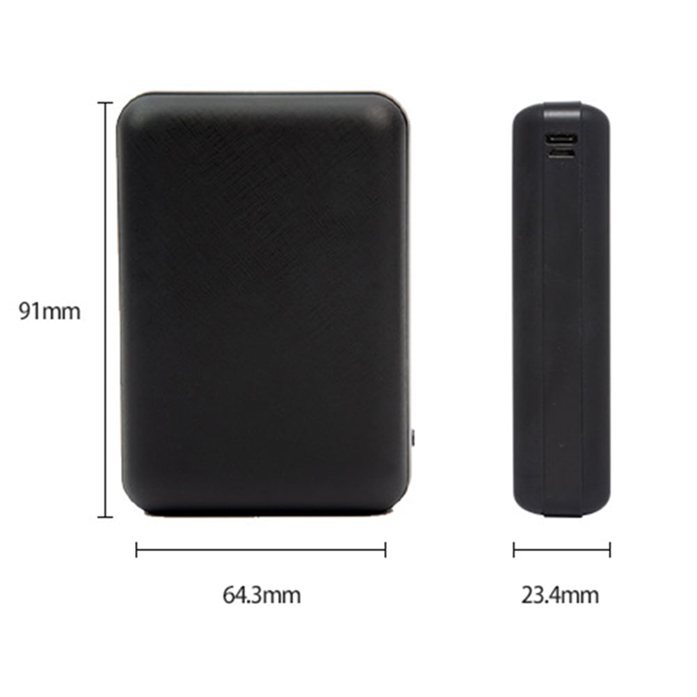 SQLEA 5V 2.1A 10000mAh Power Bank Dual USB Power Bank Charger for Heated Jacket Heated Vest and Heated Pants