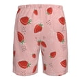 thumbnail image 6 of Kdxio Cute Strawberry C Pattern Mens Casual Shorts - Drawstring Summer Beach Sports Shorts for Men, 6 of 9